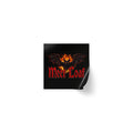 Square Sticker Roll — 'Meet Loaf' Flaming Bat Logo Labels (Bulk)