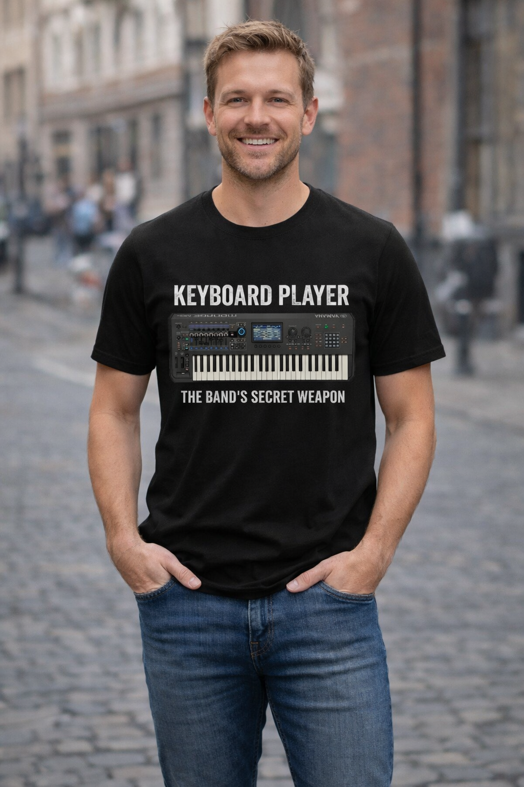Keyboard Player Shirt, Band Secret Weapon Tee, Musician Gift