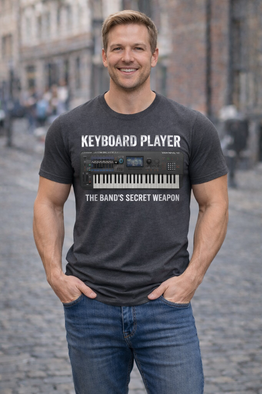 Keyboard Player Shirt, Band Secret Weapon Tee, Musician Gift