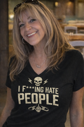 I F*ing Hate People T-Shirt — Women's V-Neck