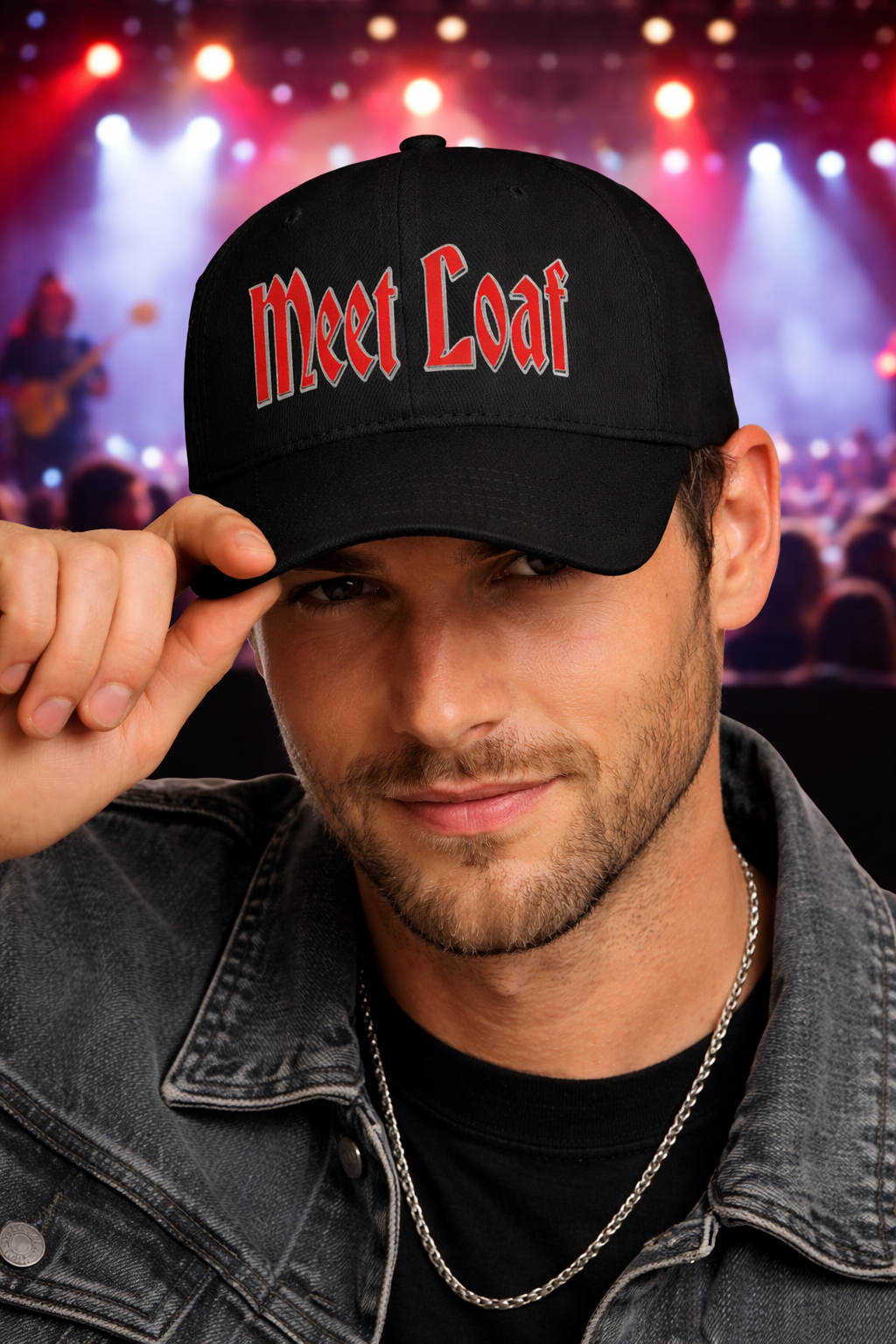 Meet Loaf Tribute Band Hat – Bat Out of Hell Inspired Black Adjustable Cap
