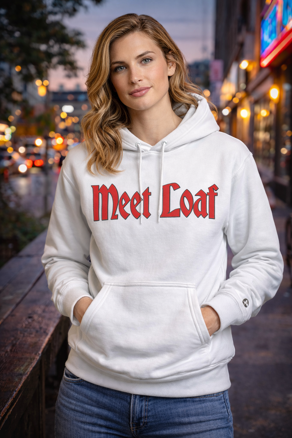 Meet Loaf Tribute Band Champion Hoodie - Gothic Logo Unisex Pullover Sweatshirt