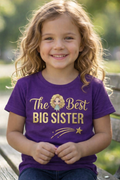 The Best Big Sister Kids T-Shirt – Cute Sibling Reveal & Big Sister Gift