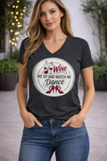 Wine Me Up and Watch Me Dance Women’s V-Neck T-Shirt