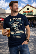 Sharkey's Support Local Music T-Shirt - Bar & Grill Promotional Tee