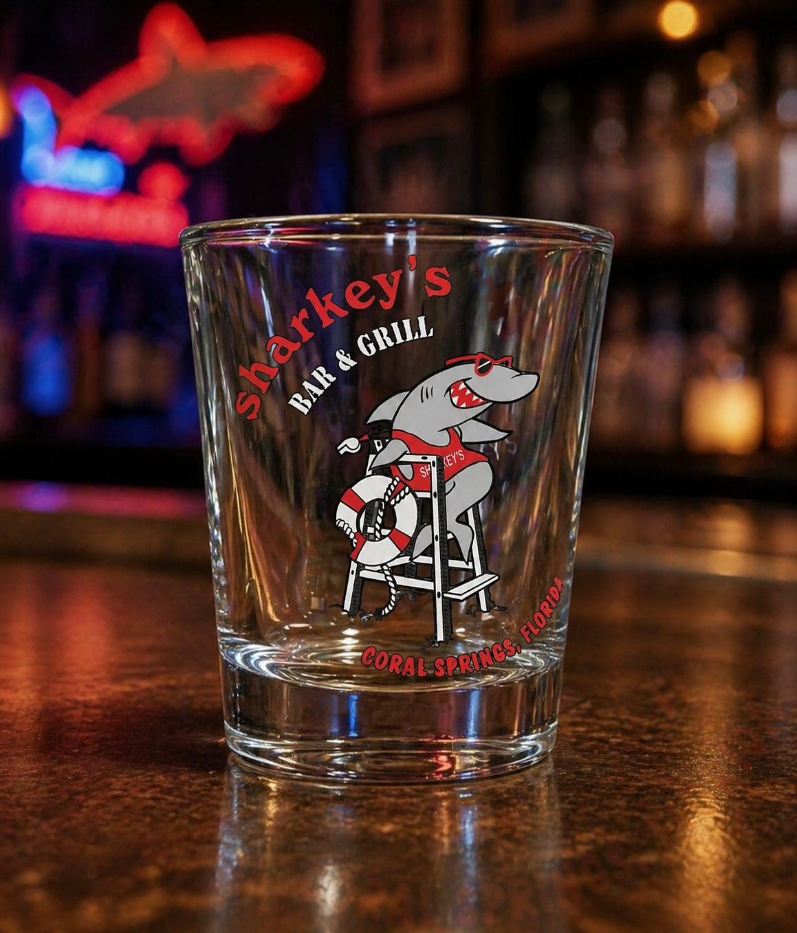 Sharkey's Bar & Grill Shot Glass - 1.5oz Souvenir