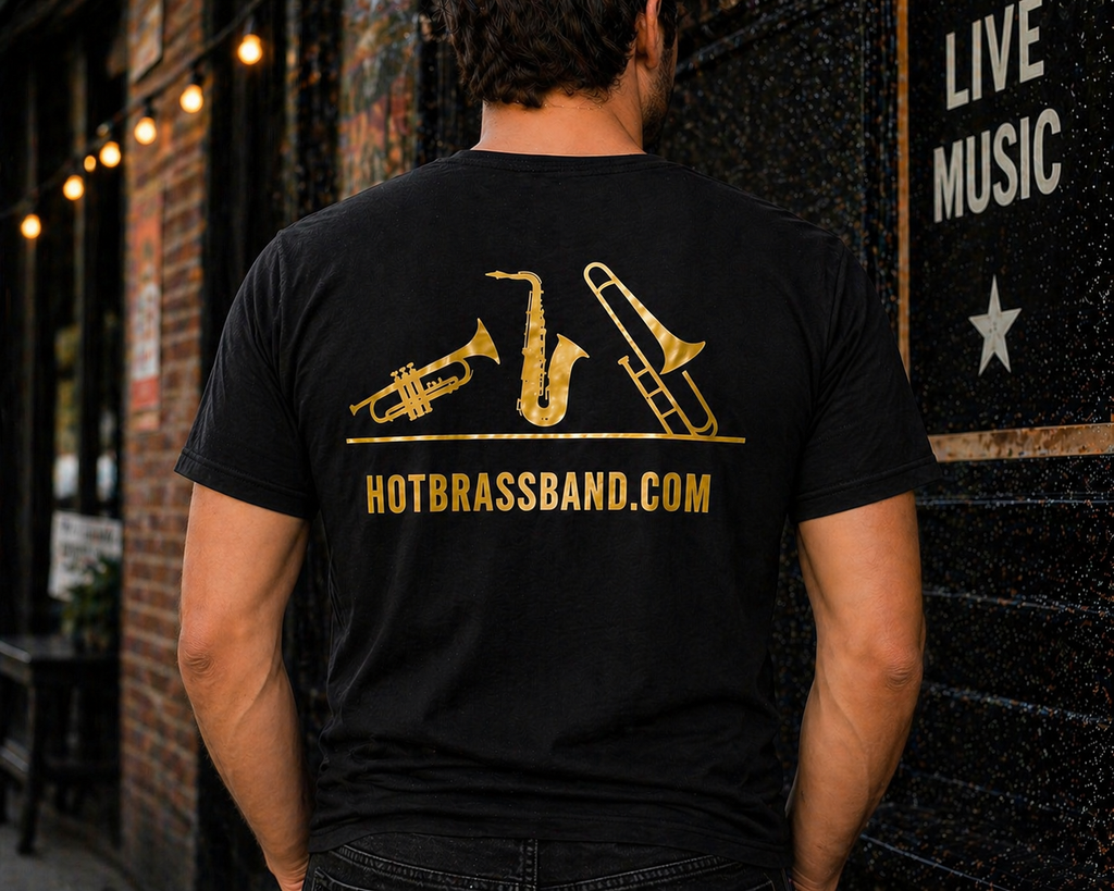 Hot Brass - Earth, Wind & Fire and Chicago Tribute Band Tee