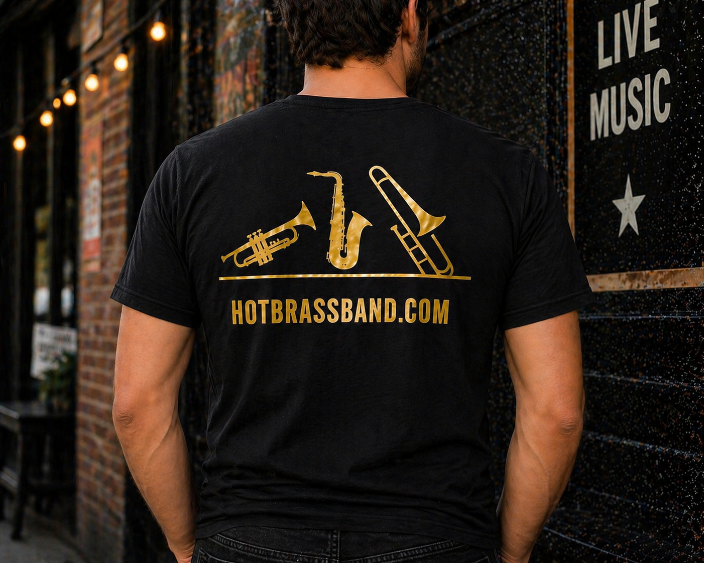 Hot Brass - Earth, Wind & Fire and Chicago Tribute Band Tee