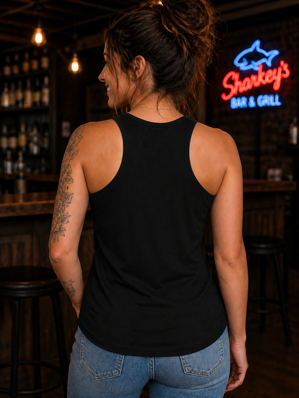 Support Local Music at Sharkey’s Women’s Tank Top