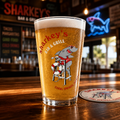 Sharkey’s Bar & Grill Pint Glass