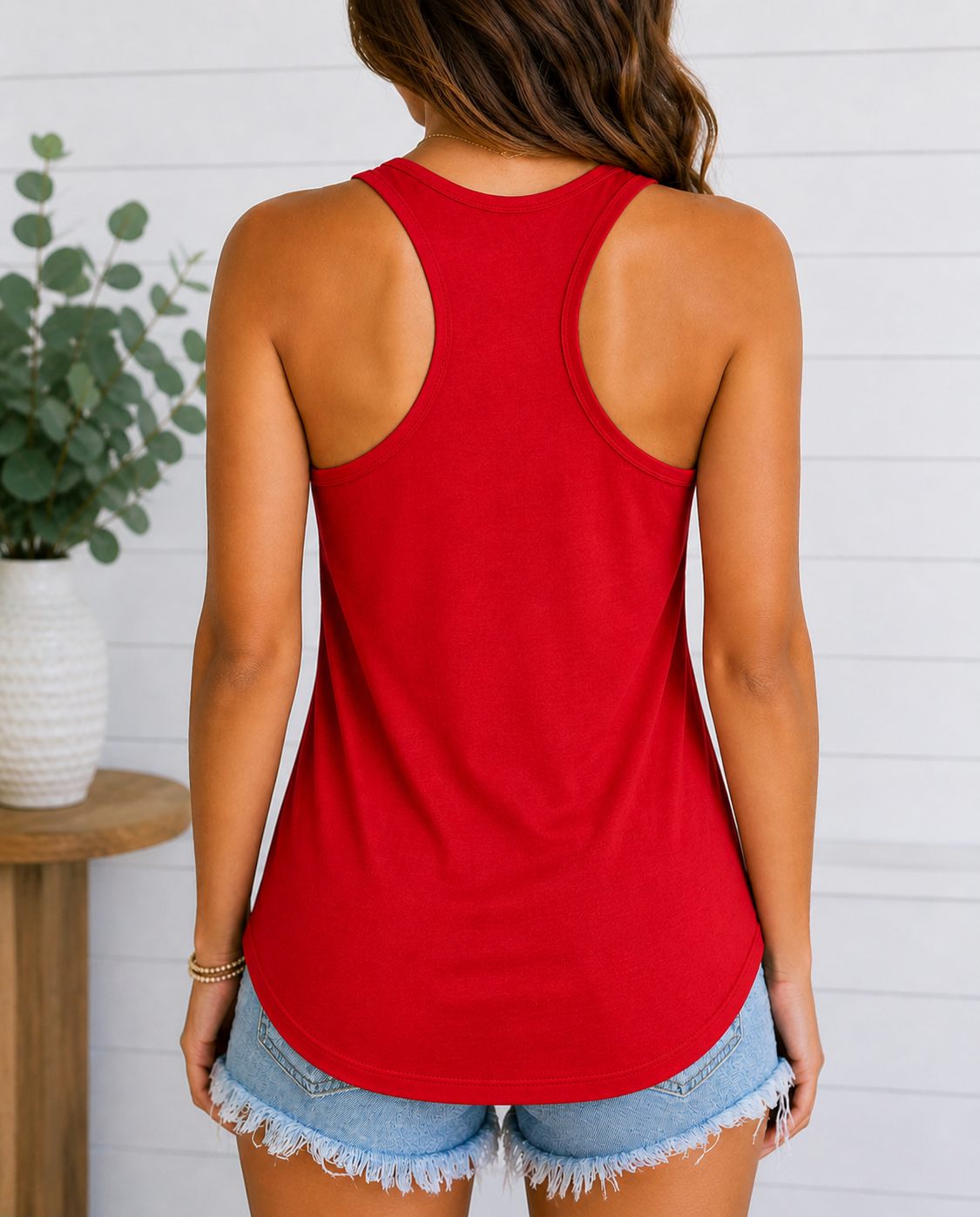 America 250 Rhinestone Flag Women’s Racerback Tank