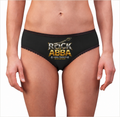 Rock of ABBA Women’s Underwear | ABBA Tribute Band Merch | Black Disco Rock Panties