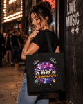 Rock of ABBA Black Tote Bag | ABBA Tribute Band Merch | Disco Rock Concert Tote