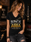 Rock of ABBA Unisex V-Neck Shirt – ABBA Tribute With an Edge Rock Tee