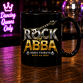 Rock of ABBA Black Mug – Guitar Logo ABBA Tribute Coffee Cup