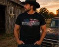 Southern Blood T-Shirt — Distressed American Flag Graphic Tee