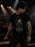 Haunting Harmony Gothic Castle Moonlight T-Shirt – Dark Fantasy Rock Graphic Tee Music Tour Tee