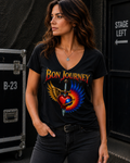 Bon Journey Women's V-Neck Rock T-Shirt – Journey & Bon Jovi Inspired Concert Tee