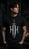 Haunting Harmony Sword Gothic Logo Shirt