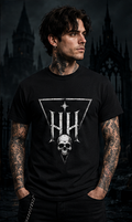 Haunting Harmony Skull Triangle Logo Shirt