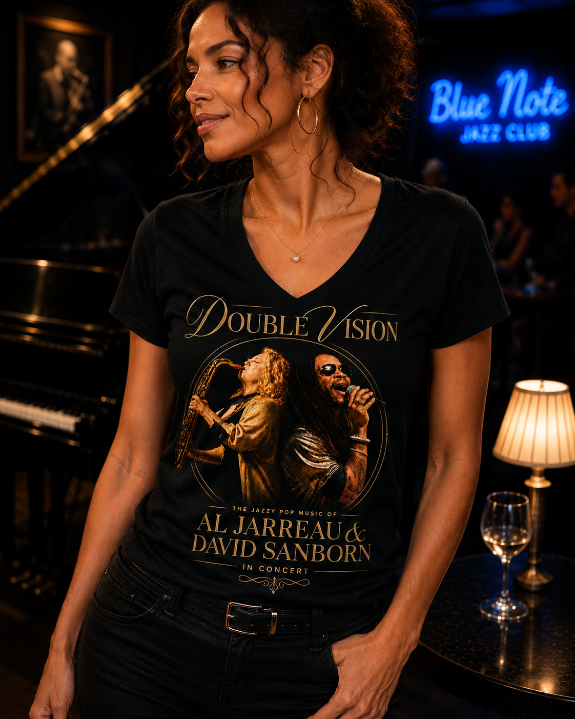 Double Vision Al Jarreau & David Sanborn Tribute Shirt