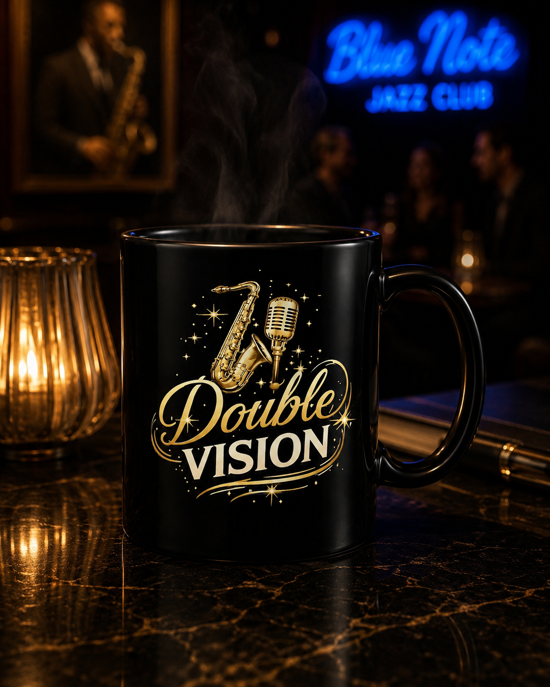 Double Vision Al Jarreau & David Sanborn Tribute 15oz Mug