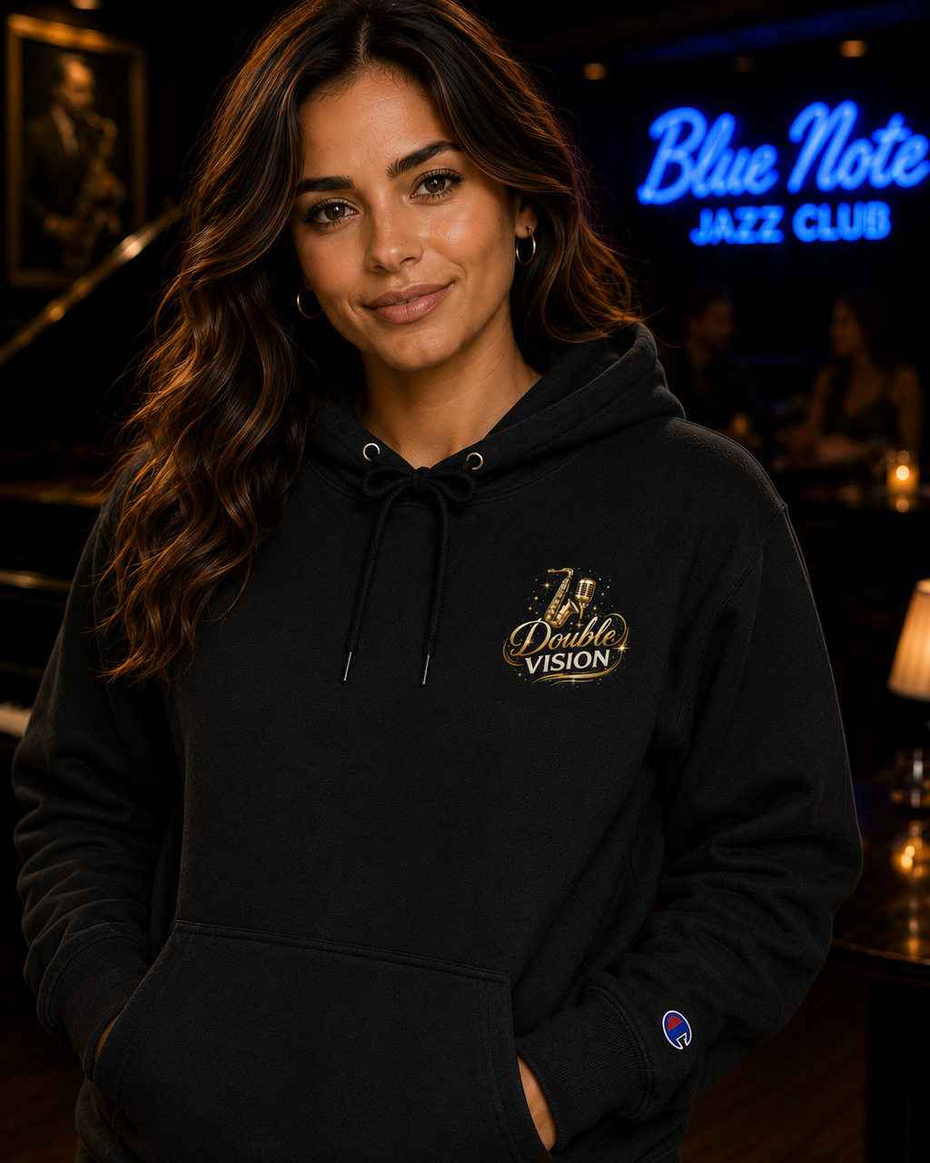 Double Vision Champion Hoodie | Al Jarreau & David Sanborn Tribute