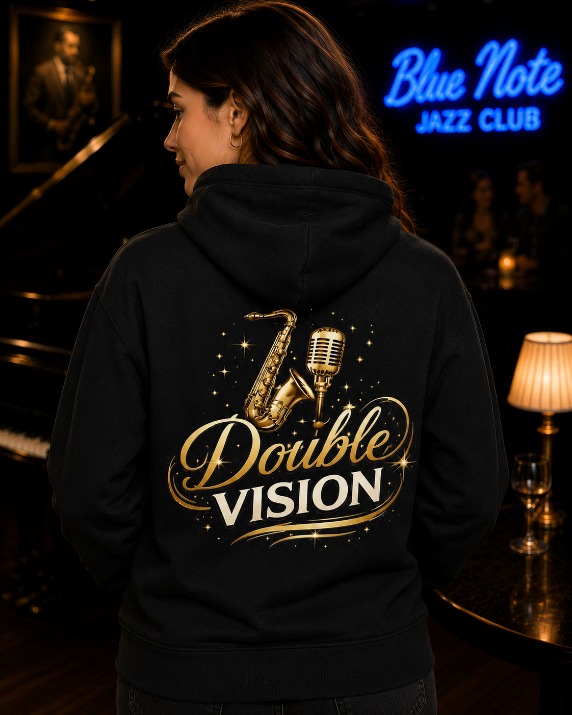 Double Vision Champion Hoodie | Al Jarreau & David Sanborn Tribute