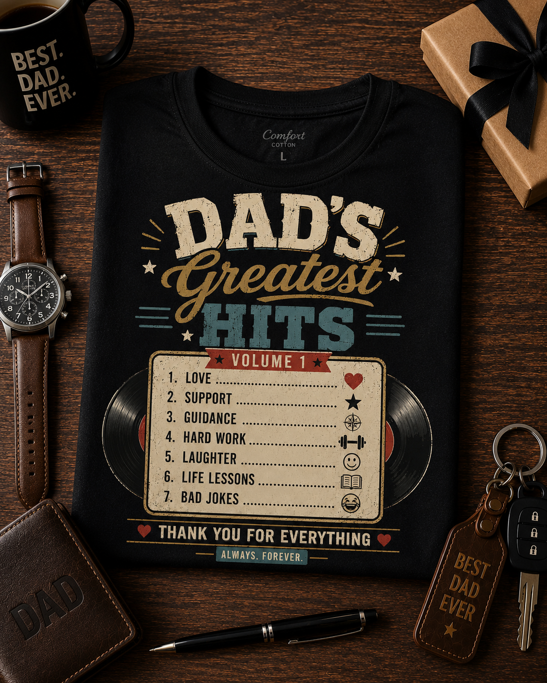 Dad's Greatest Hits Shirt | Father's Day Gift for Dad