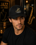 Double Vision Jazz Band Logo Classic Dad Hat | Black Music Cap