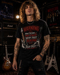 Warning Very Fast Playing Guitar Shirt | Shred Practice Tee