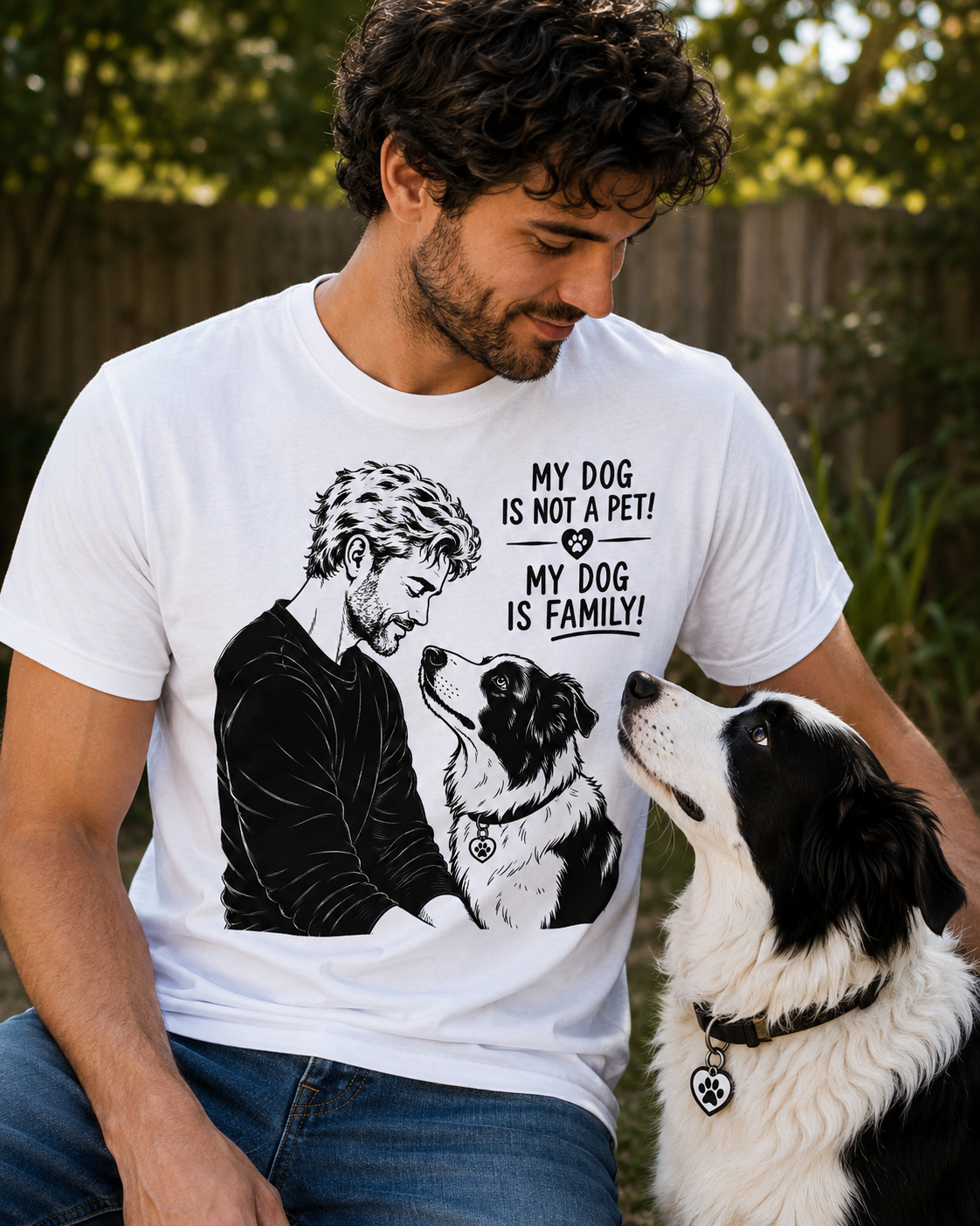 My Dog Is Family T-Shirt, Dog Lover Shirt, Pet Parent Gift, Dog Dad Graphic Tee, Animal Lover Shirt, Family Dog Tee