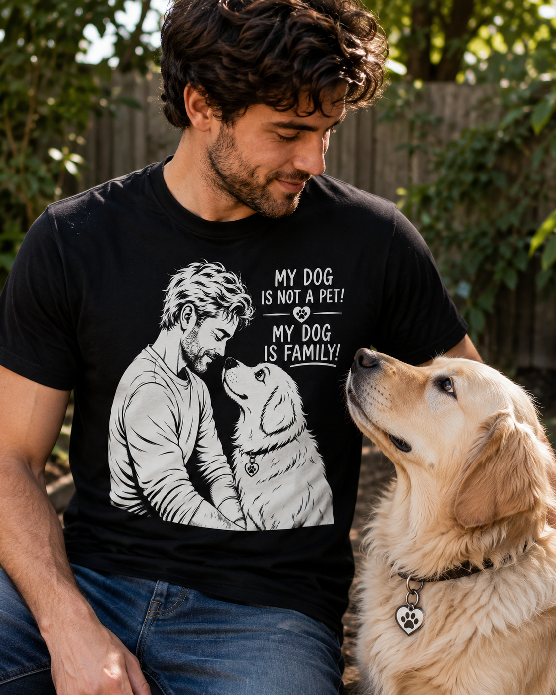 My Dog Is Family T-Shirt, Dog Lover Shirt, Pet Parent Gift, Dog Dad Graphic Tee, Animal Lover Shirt, Family Dog Tee