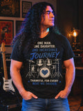 One Man One Daughter One Incredible Journey Dad Drummer Shirt