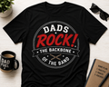 Dads Rock (Drums) T-Shirt – The Backbone of the Band Drummer Dad Shirt