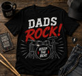 Dads Rock (Drums) T-Shirt – Keep the Beat Drummer Dad Shirt
