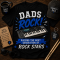 Dads Rock (Keyboard) Shirt – Raising the Next Generation of Rock Stars
