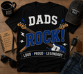Dads Rock (Bass) Loud Proud Legendary Bass Guitar Father’s Day T-Shirt