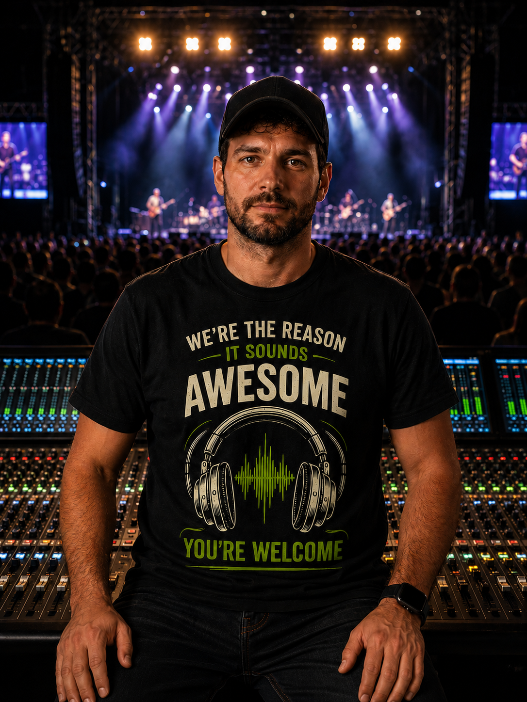 We’re The Reason It Sounds Awesome Sound Guy T-Shirt