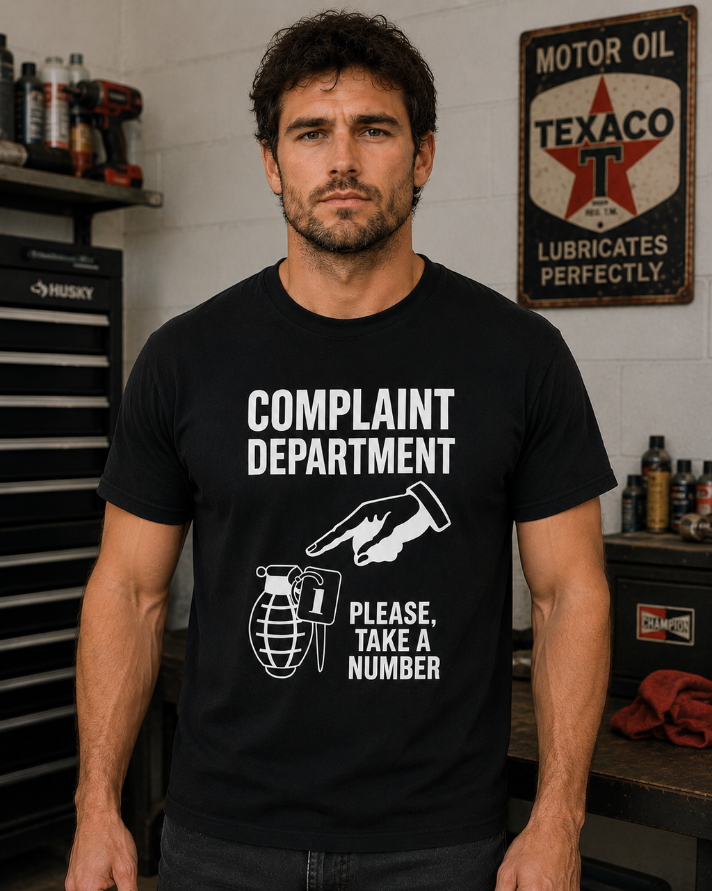 Complaint Department Shirt | Funny Sarcastic Take A Number Graphic Tee