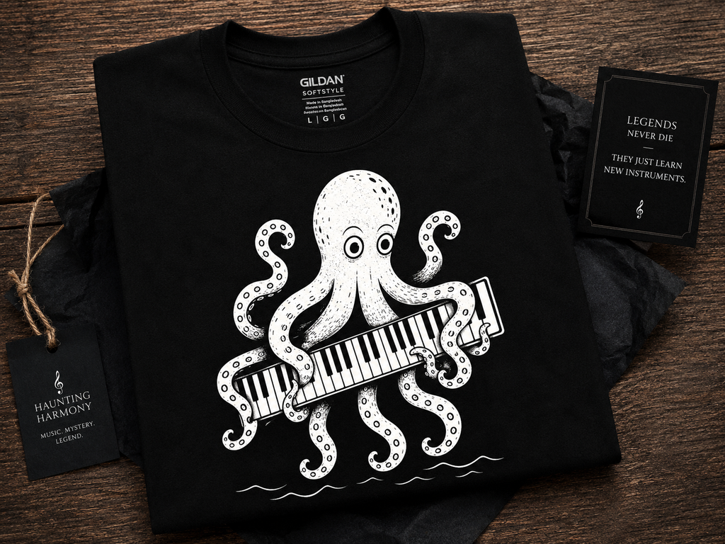 Kraken Keyboard Shirt | Funny Keyboard Player T-Shirt | Piano Player Gift | Octopus Musician Tee | Keyboardist Apparel