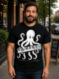 Kraken Keyboard Shirt | Funny Keyboard Player T-Shirt | Piano Player Gift | Octopus Musician Tee | Keyboardist Apparel