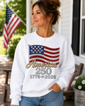America 250 Rhinestone Flag Sweatshirt