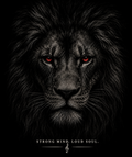 Strong Mind Loud Soul Lion T-Shirt | Dark Lion Graphic Tee for Music Lovers, Musicians, Rock Fans & Free Spirits