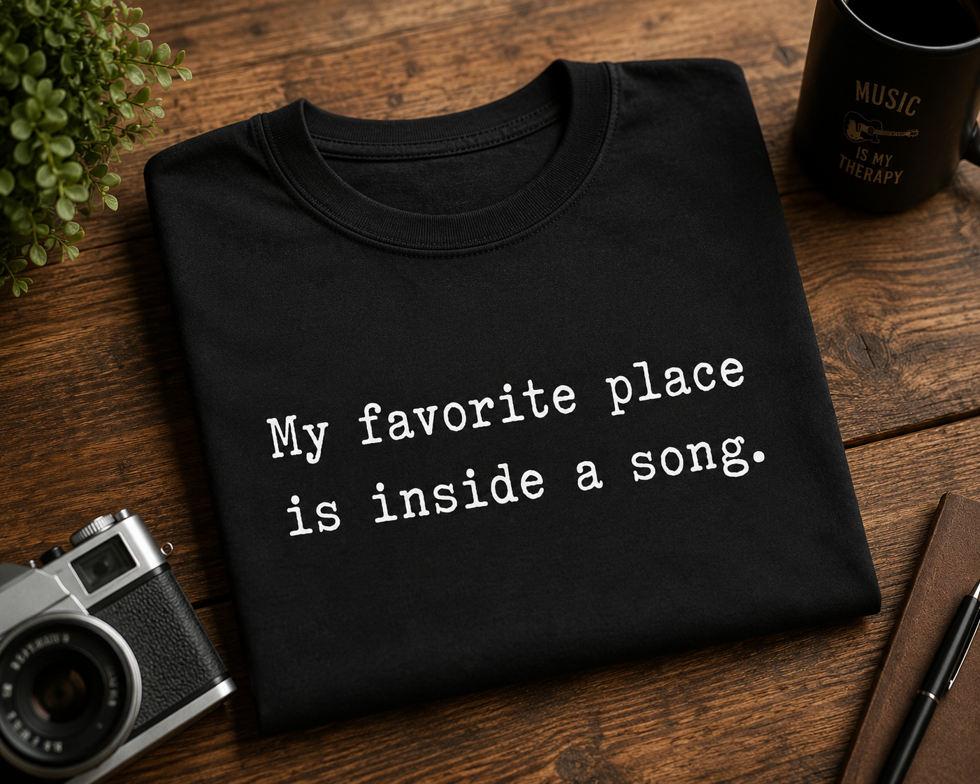 Music Lover Shirt, My Favorite Place Is Inside a Song Tee