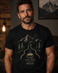 Every Road Leads to Music Shirt, Guitar Player T-Shirt, Musician Gift Tee, Guitar Lover Shirt, Acoustic Guitar Art, Road Trip Music Tee