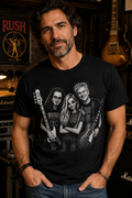 Rushmore Collection Rush-Inspired Trio Musician Graphic T-Shirt