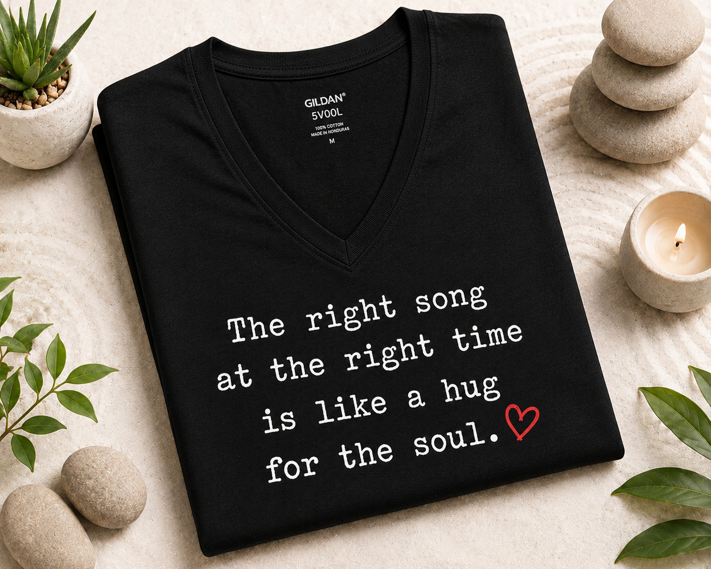 The Right Song at the Right Time V-Neck Shirt