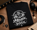 Music Is My Soul V-Neck Shirt