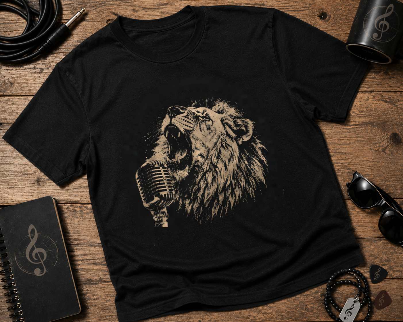 Roaring Lion Singer Garment-Dyed Music Shirt
